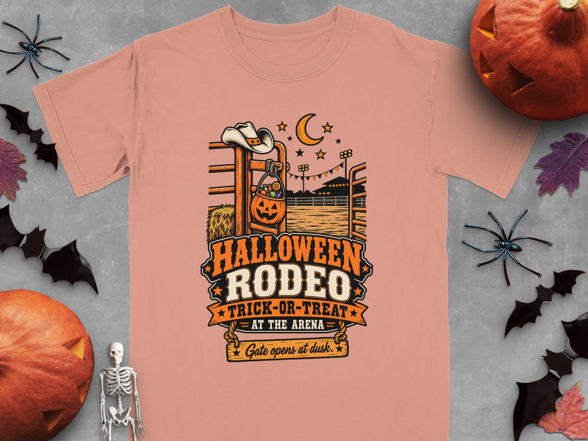Halloween Rodeo Trick-or-Treat at the Arena gate opens at dusk graphic.