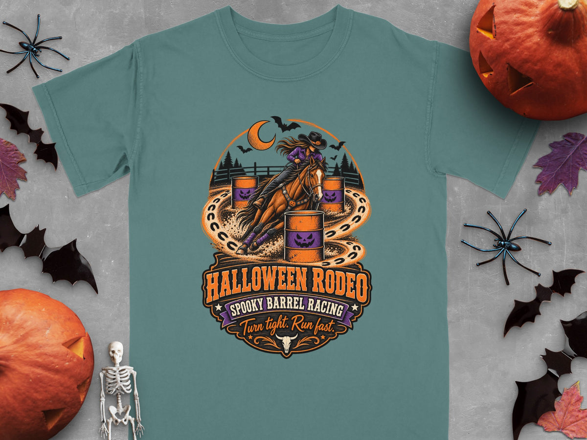 Halloween Rodeo: Spooky barrel racing, turn tight, run fast.