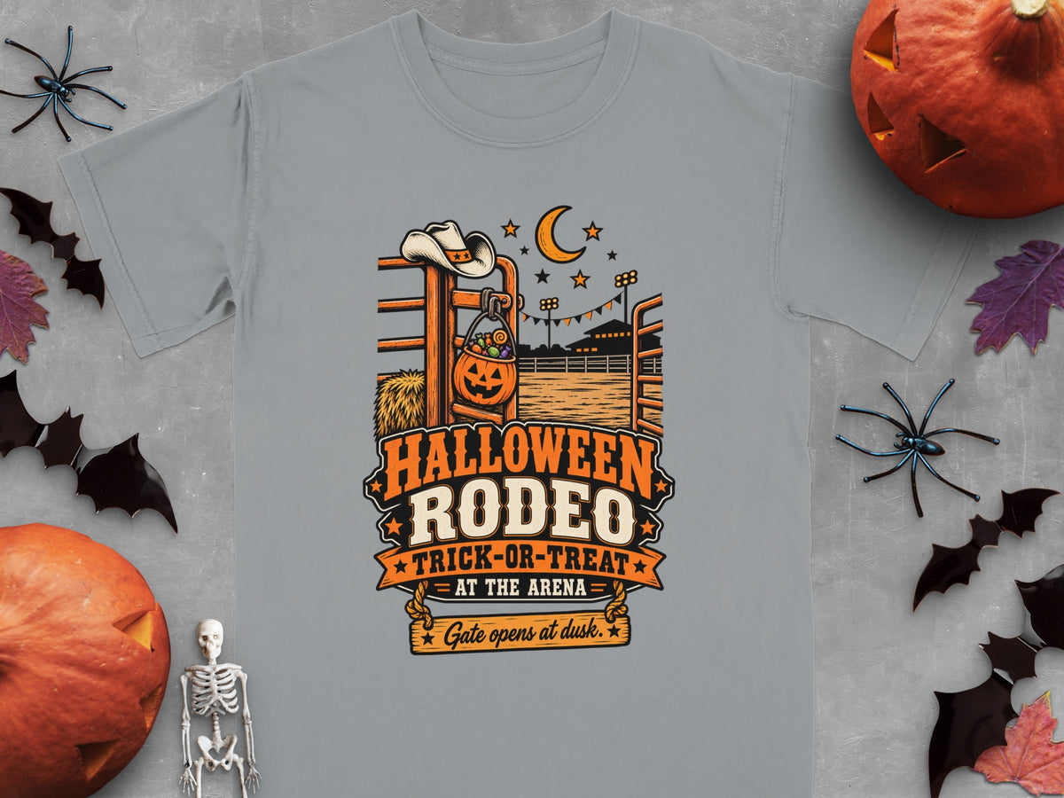 Halloween Rodeo Trick-or-Treat at the Arena gate opens at dusk.